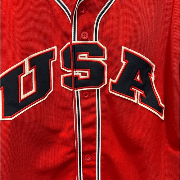 Colosseum Patriotic USA God Bless America Baseball Jersey M - Picture 3 of 13